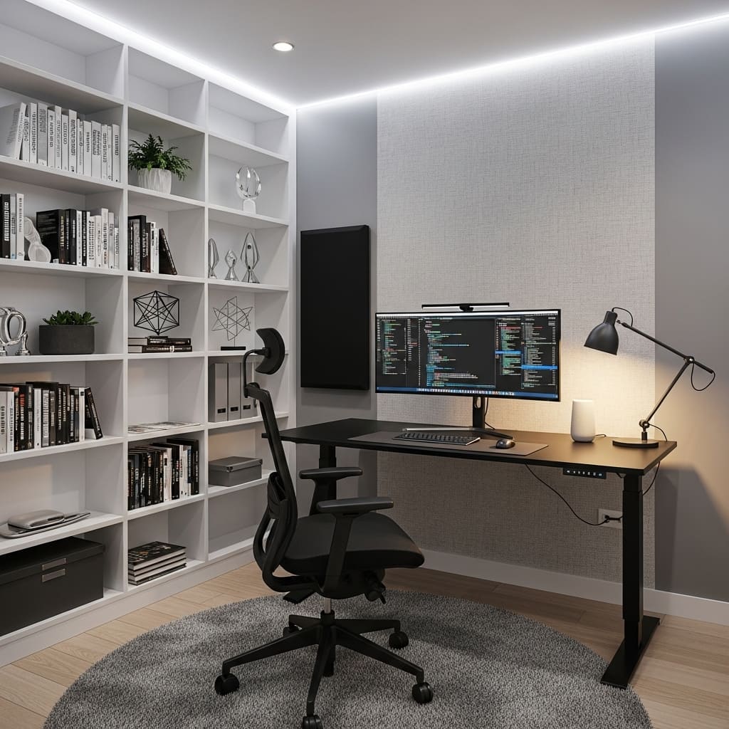 Basement Office HiTech