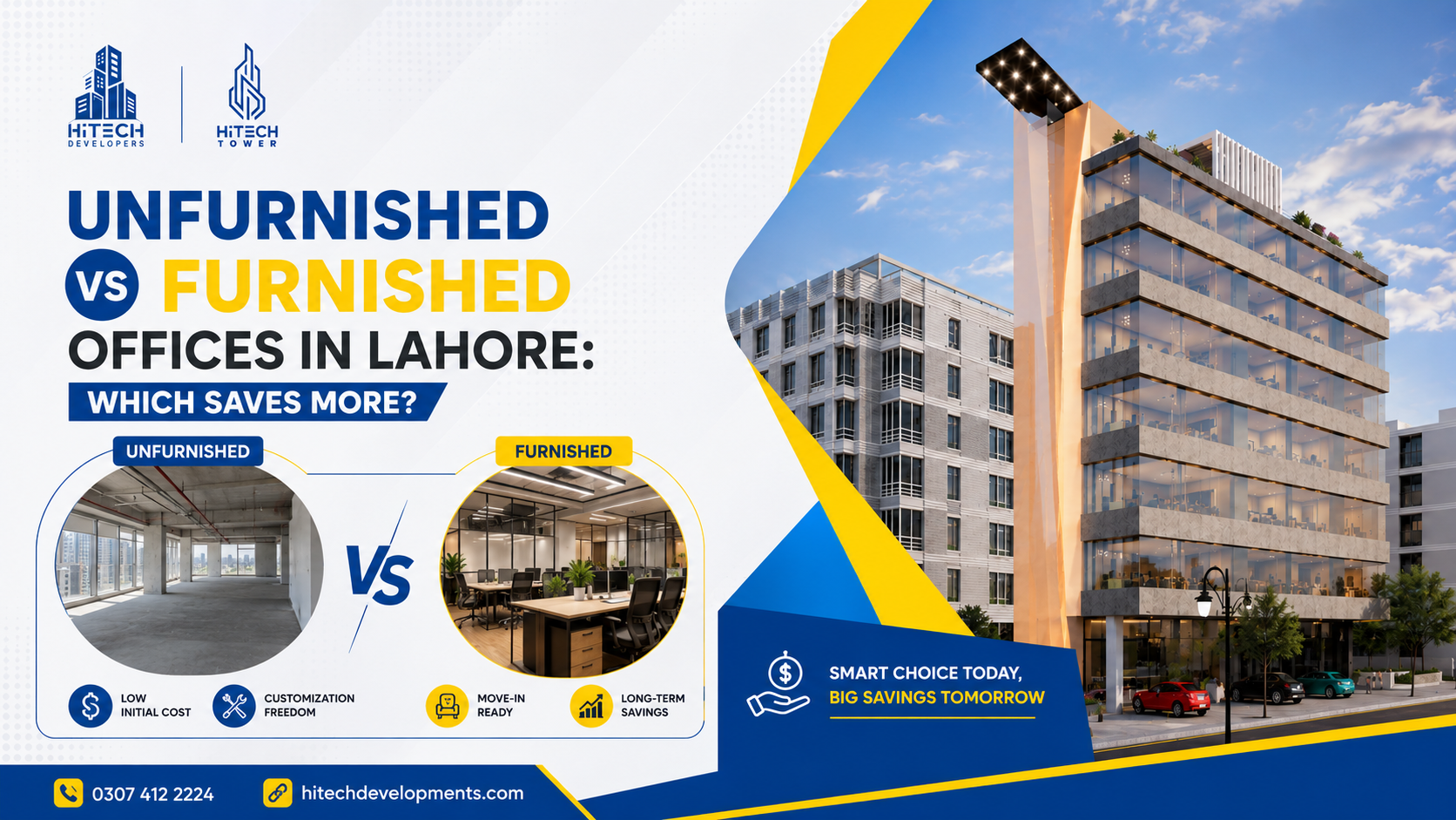 Unfurnished vs Furnished Offices in Lahore: Which Saves More?